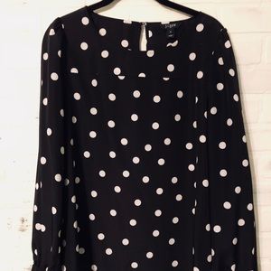 J.Crew Polkadot Blouse